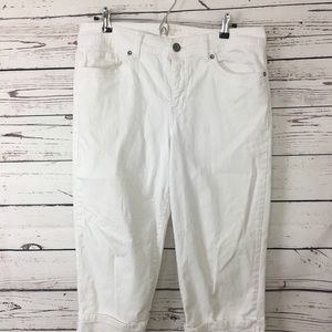 Sonoma Egyptian cotton capris size 14 white